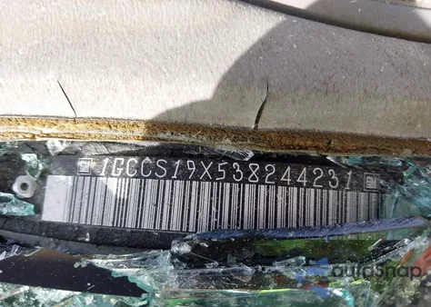 2003 Chevrolet S-10 из США, поврежденный, VIN 1GCCS19X538244231